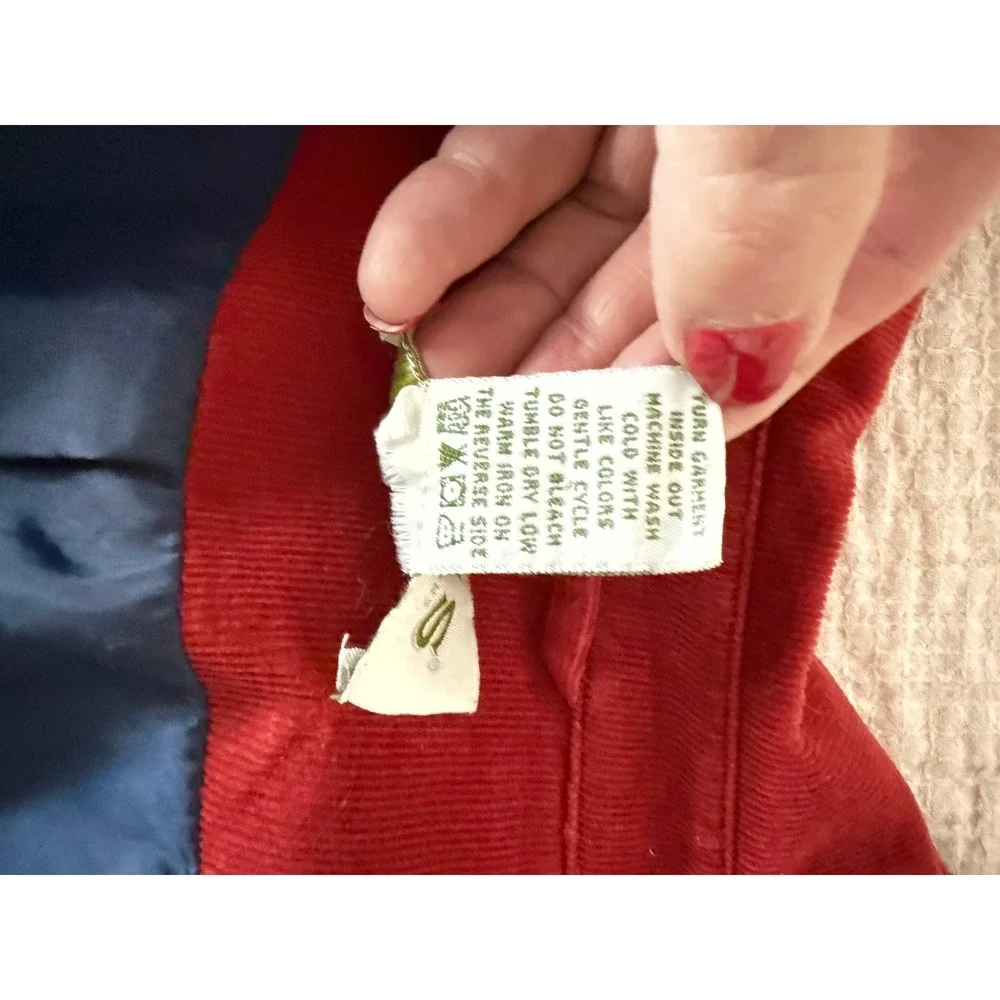 Orvis Burnt Orange Corduroy Barn Utility Jacket Cotton Chore Classic Lined‎ S
